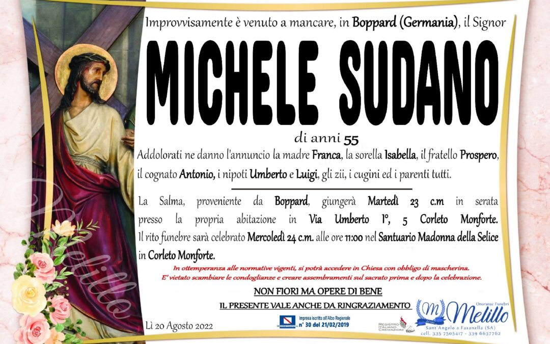 Michele Sudano 06/10/1966 15/08/2022