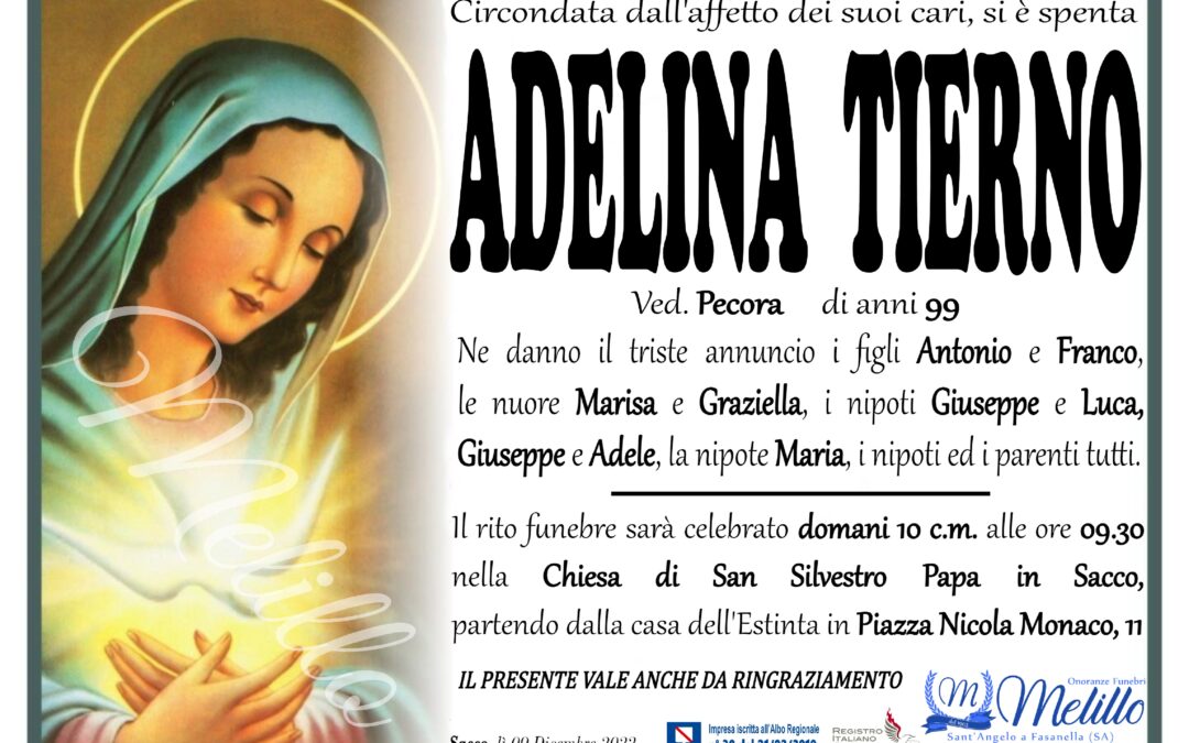 Adelina Tierno 14/09/1923 08/12/2022